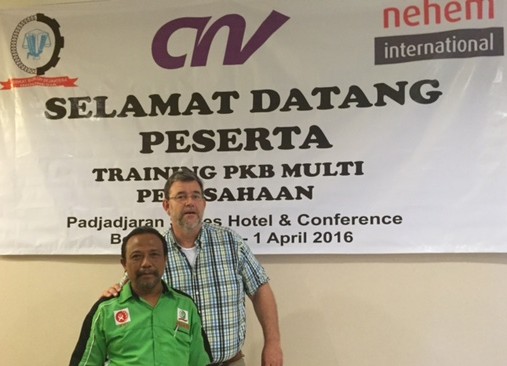 Julyian deelnemer aan de cursus in Indonesië